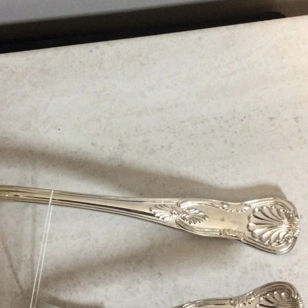 NWT Centurion Collection Silver Plated Pasta Server and Spatula Set
